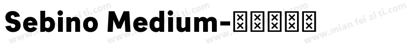 Sebino Medium字体转换
